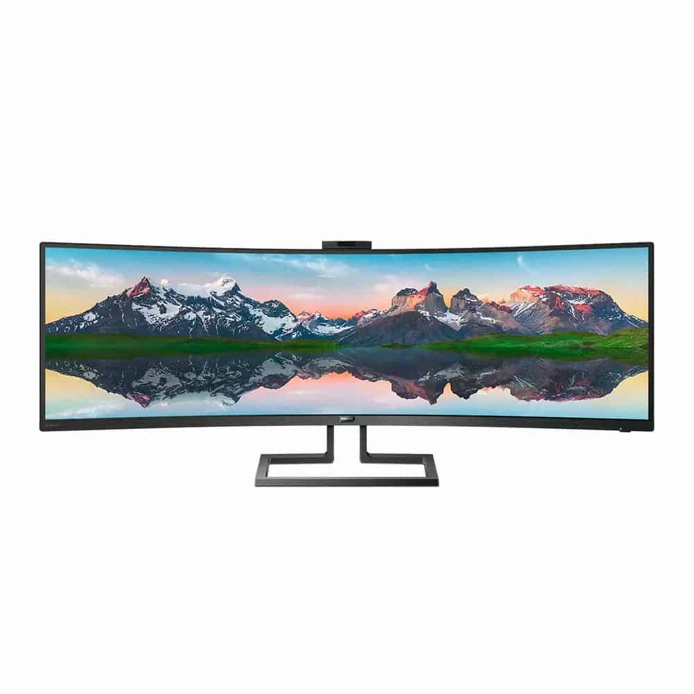 Philips 48.8" 499P9H/00 Curved 32:9 Superwide Monitor with Built in Docking Station & Webcam